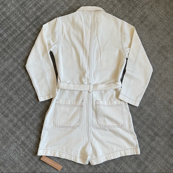 REFORMATION Sofia Jumpsuit in Ivory - Picture 6 of 6